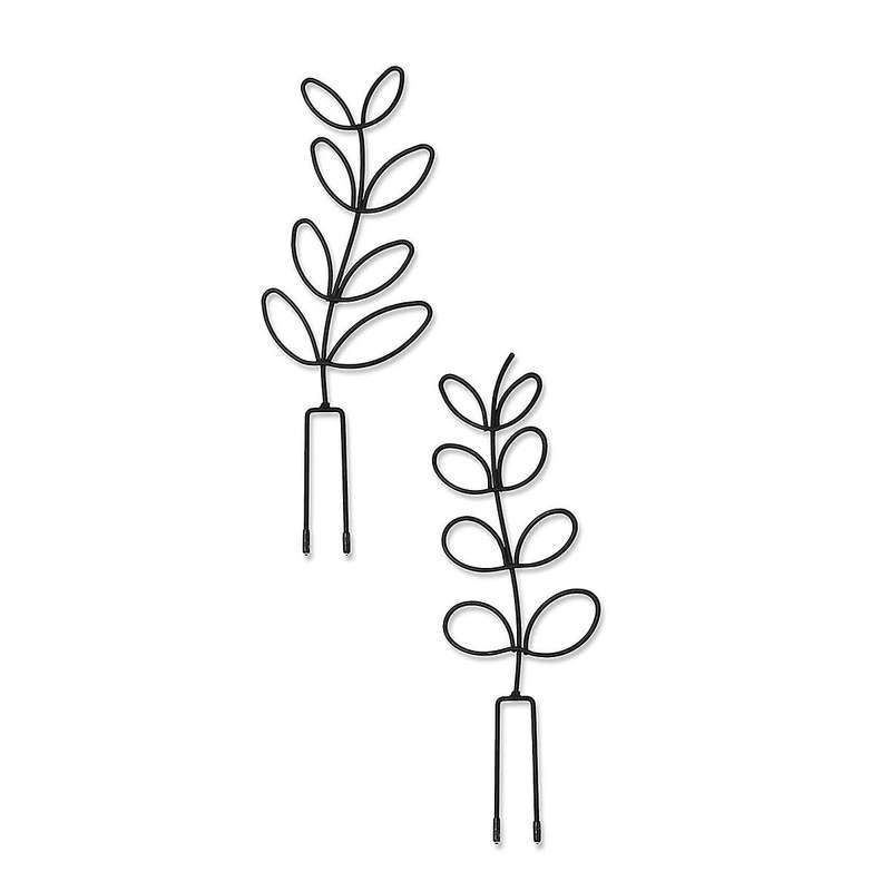 Indoor Plant Trellis Leaf Shape Garden Trellis for Climbing Plant Metal Wire Stake for Potted Plant