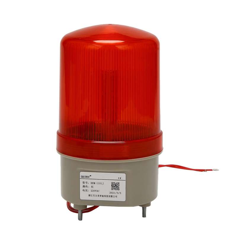 Industrial Flashing Sound Alarm Light,bem-1101j 220v Red Led Warning Lights Acousto-optic Alarm Syst