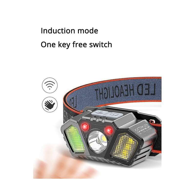 Induction Headlight Led Headlight Headlight Usb Flashlight Torch Head Light for Fishing Camping
