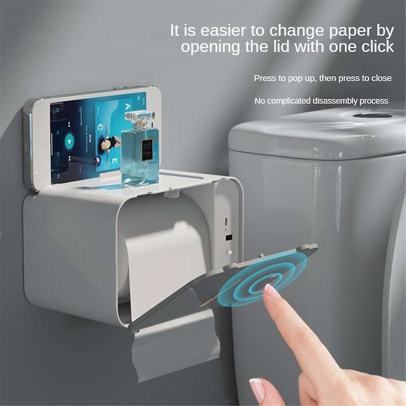 Inductive Toilet Paper Holder Automatic Paper Dispensing Toilet Paper Holder Wall-mounted Toilet Pap