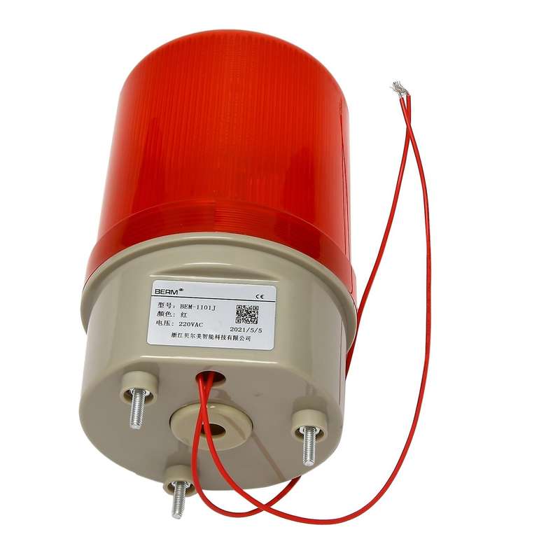 Industrial Flashing Sound Alarm Light,bem-1101j 220v Red Led Warning Lights Acousto-optic Alarm Sys