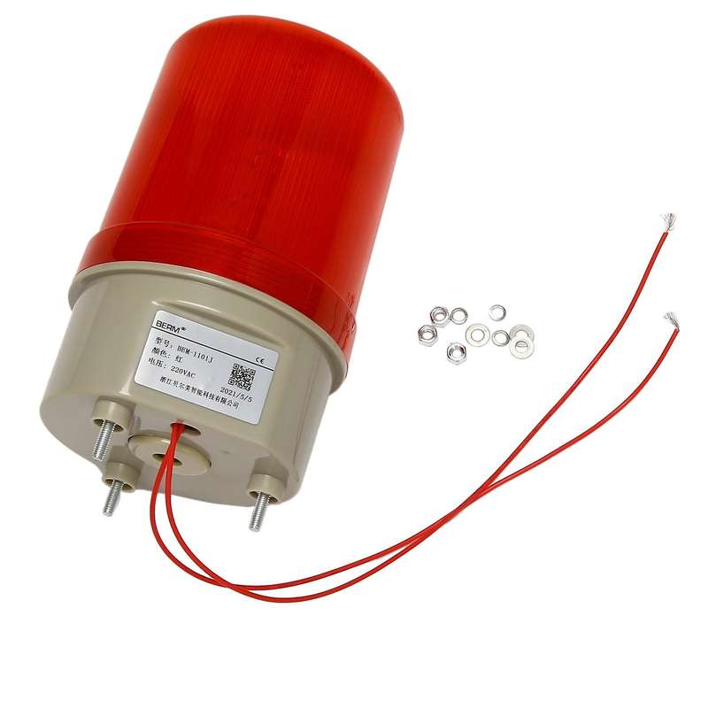 Industrial Flashing Sound Alarm Light,bem-1101j 220v Red Led Warning Lights Acousto-optic Alarm Sys