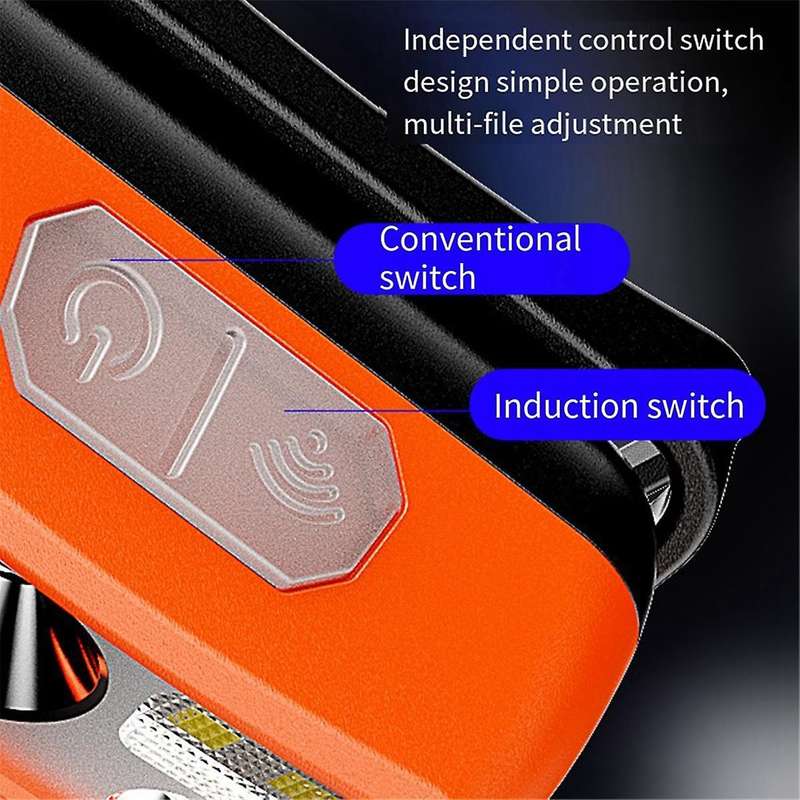 Induction Headlight Induction Sensor Portable Strong Light Headlight for Night Fishing