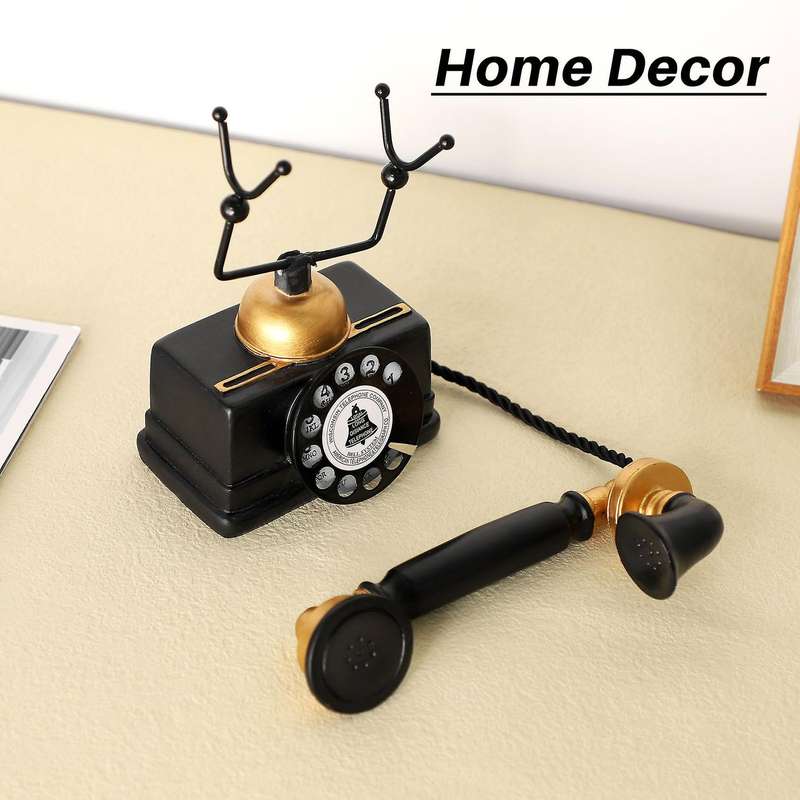 Industrial loft Retro Rotary Phone Model Crafts Decoration Shop Cafe Living room Showcase Decoratio