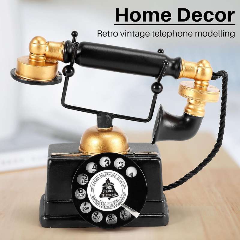 Industrial loft Retro Phone Model Crafts Decoration Shop Cafe Living room Showcase Decoration Decor