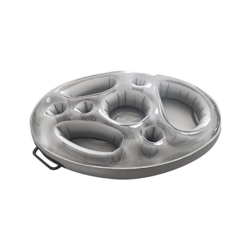 Inflatable Floating Row Swimming Pool Float Food Beer Tray Pool Air Mattress Water Food Drink Holde