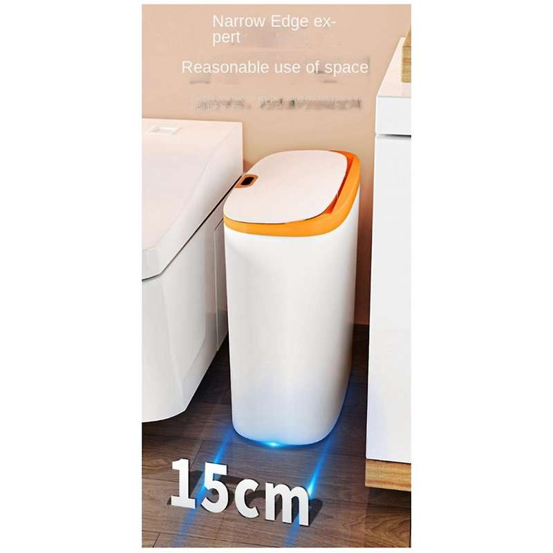 Infrared Inductive Space Trash Can Household Lidded Trash Can Living Room Kitchen Office Battery Sma