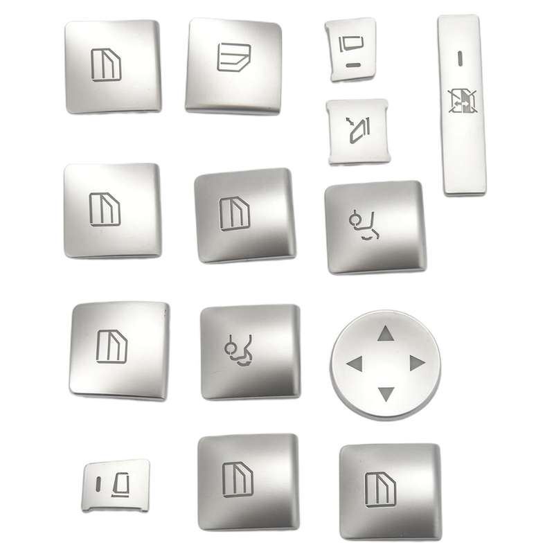 Inner Door Armrest Window Switch Button Trim Cover Sticker for ML GL C E G Class W204 W212 W246 W166