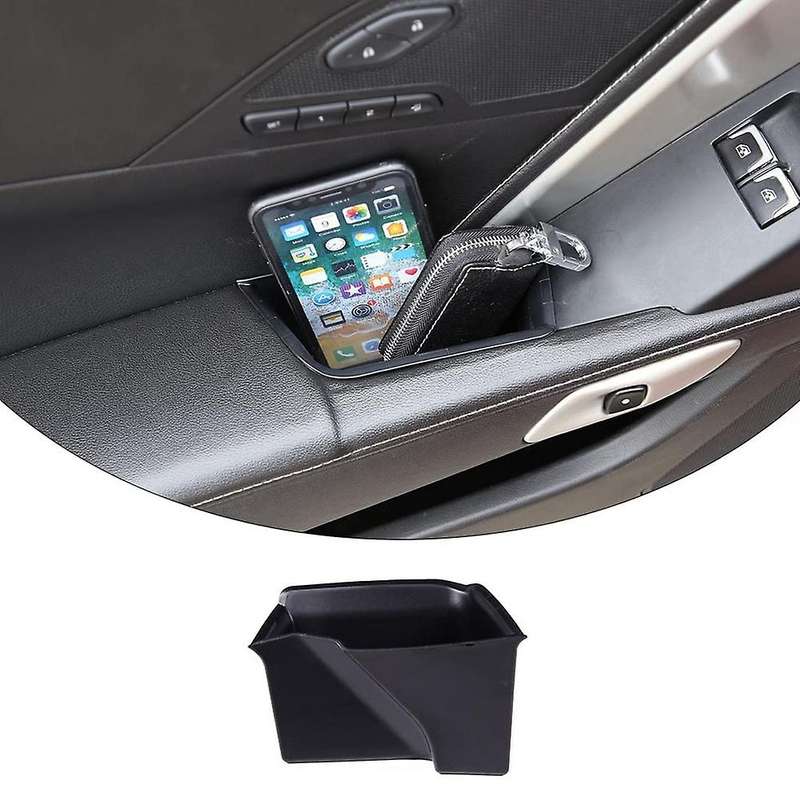 Inner Door Armrest Storage Box Tray Organizer for Corvette C7 2014 2015 2016 2017 2018 2019 Accesso