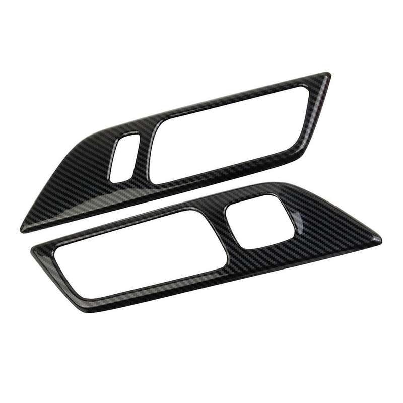 Inner Door Handle Panel Cover Trim for 2024 Accessories Carbon Fiber ,with Memory Seat Button