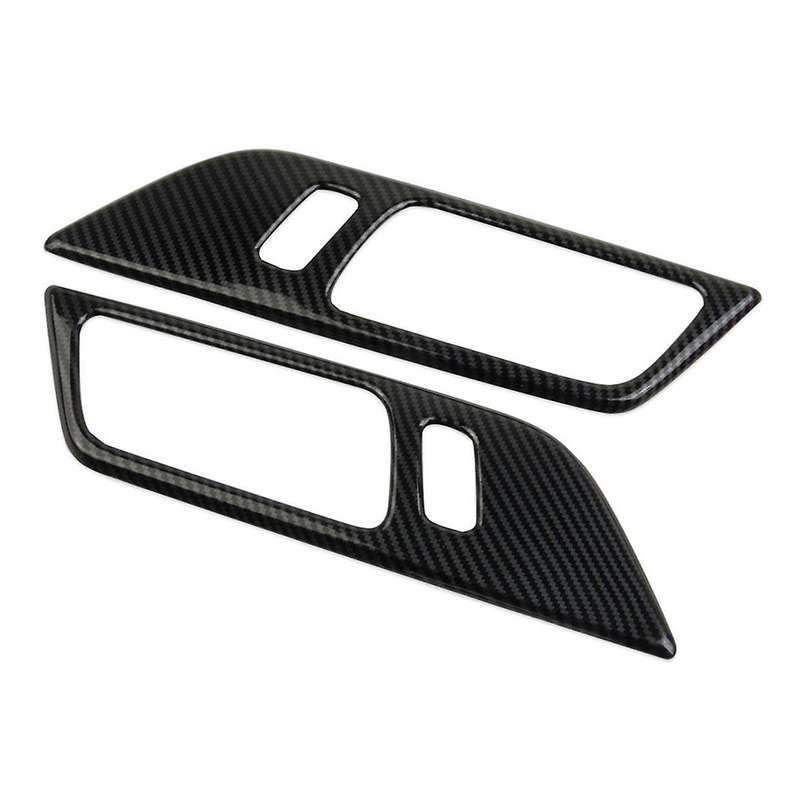 Inner Door Handle Panel Cover Trim for 2024 Accessories Carbon Fiber ,Without Memory Seat Button