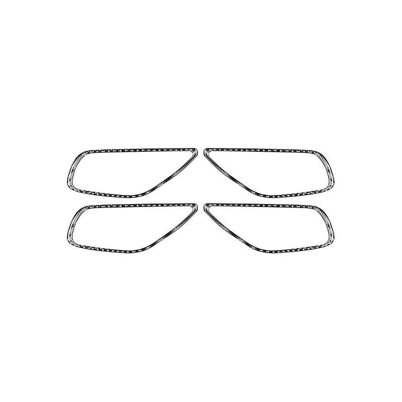 Inner Door Handle Frame Trim Decoration Soft Carbon Fiber for 3 Axela 2017 2018 Accessories