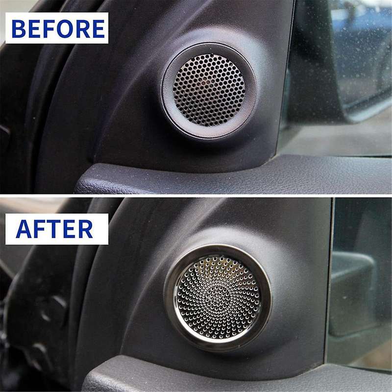 Inner Front Door Small Speaker Cover Trim for Durango 2014-2022 Interior Accessories (Black Glossy)