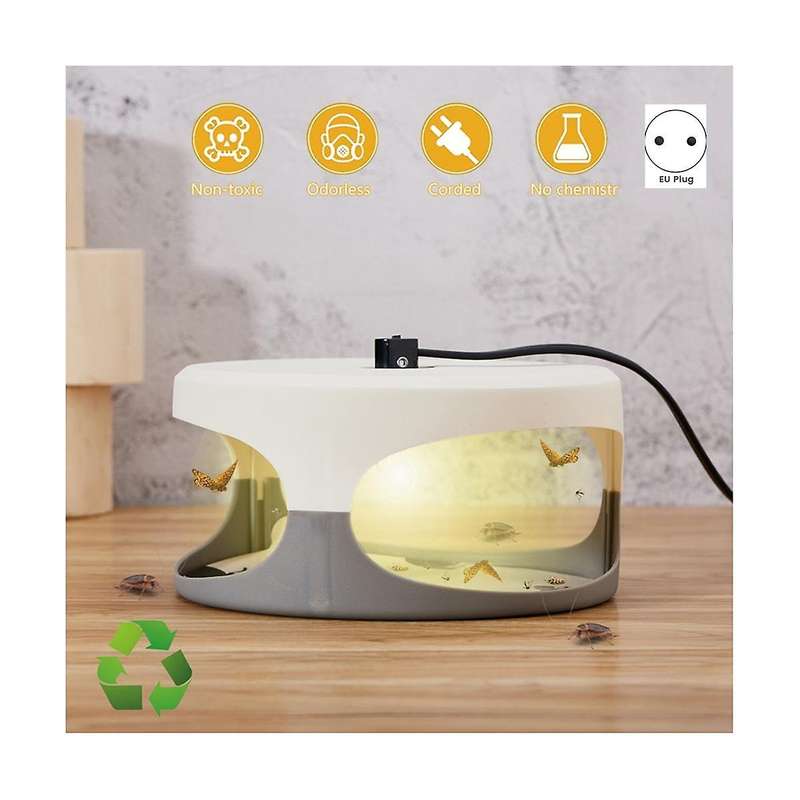 Insect Trap,sticky Bulb Bedbug Trap with Sticky Discs Light Bulb Electric Indoor Lamp Catcher for Fl