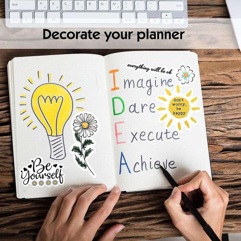 Inspirational Stickers for Hydro Flasks,50 Pcs Motivational Stickers for Teens,girls.waterproof Pvc
