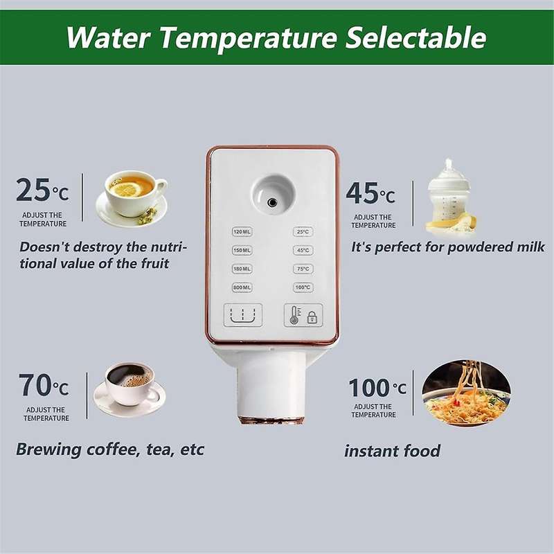 Instant Hot Water Dispenser,Portable Hot Water Dispenser for Making Tea, Instant Coffee, LED Touch D