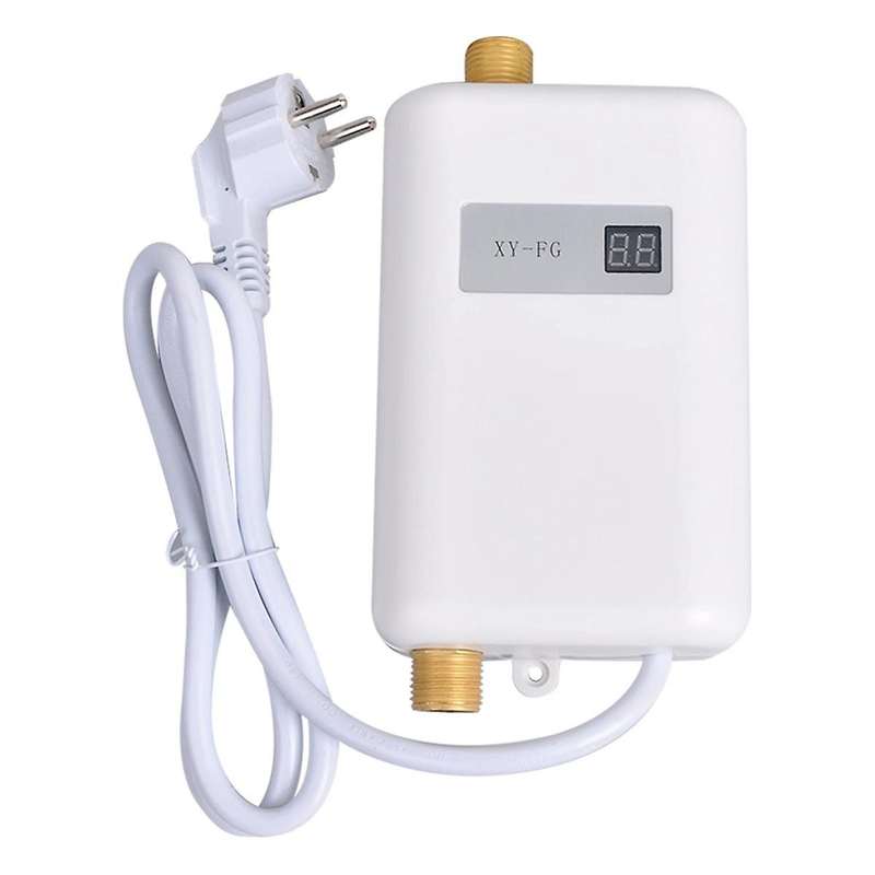 Instant Water Heater 3800W Mini Electric Tankles Hot Water Heater Digital Display for Bathroom Kitch