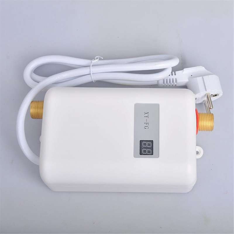 Instant Water Heater 3800W Mini Electric Tankles Hot Water Heater Digital Display for Bathroom Kitch