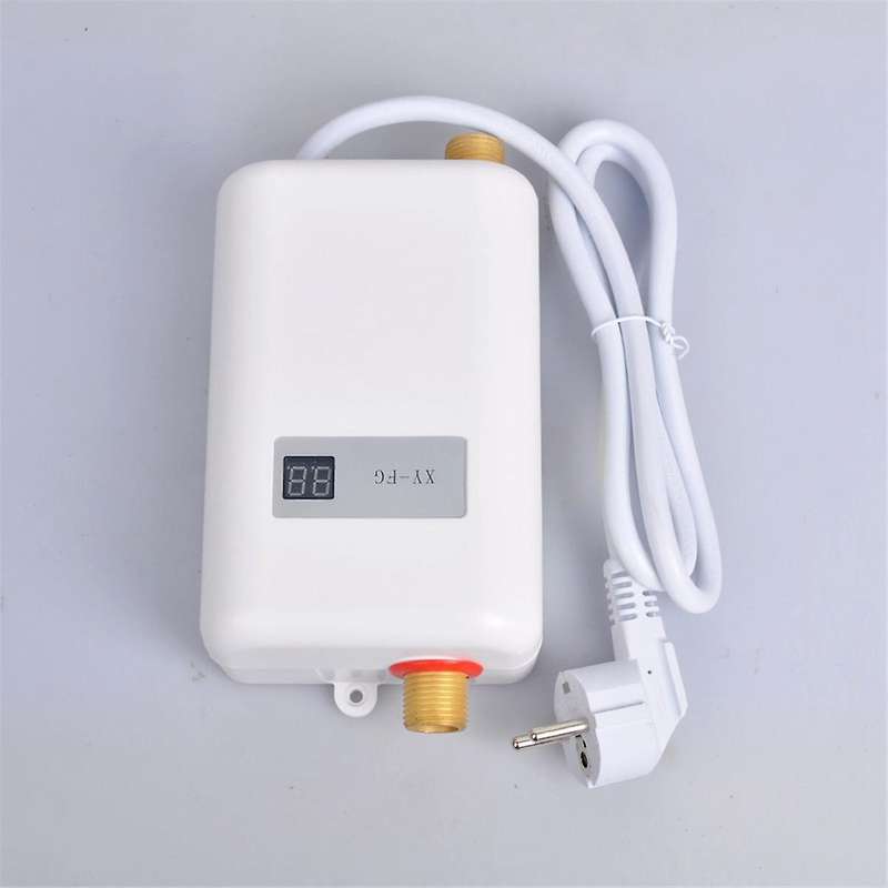 Instant Water Heater 3800W Mini Electric Tankles Hot Water Heater Digital Display for Bathroom Kitch