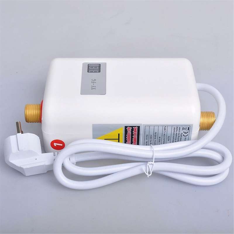 Instant Water Heater 3800W Mini Electric Tankles Hot Water Heater Digital Display for Bathroom Kitch
