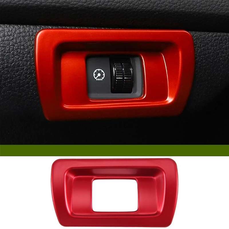 Instrument Brightness Adjustment Switch Cover Trim Decor for 11Th 2022 2023 Red Interior Accessories