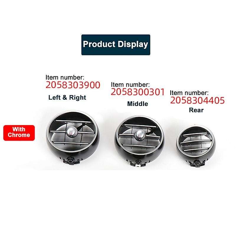 Instrument Desk Air Conditioning Rear Outlet Tuyere A/C Folding Fittings for C Class W205 GLC W253 1