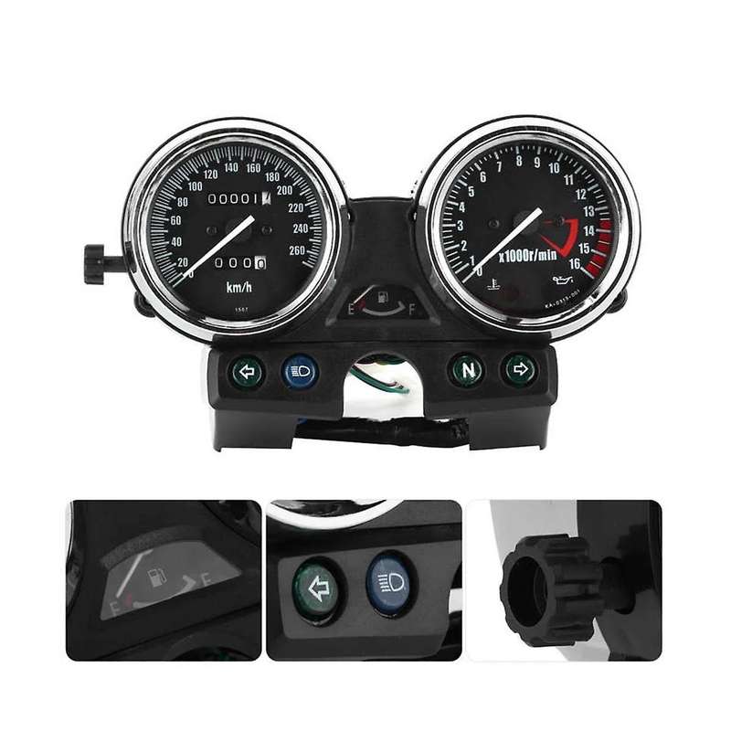 Instrument Odometer Tachometer Oil Temperature Alarm Meter for Zrx400 Zrx750 Zrx1100 19941997 260