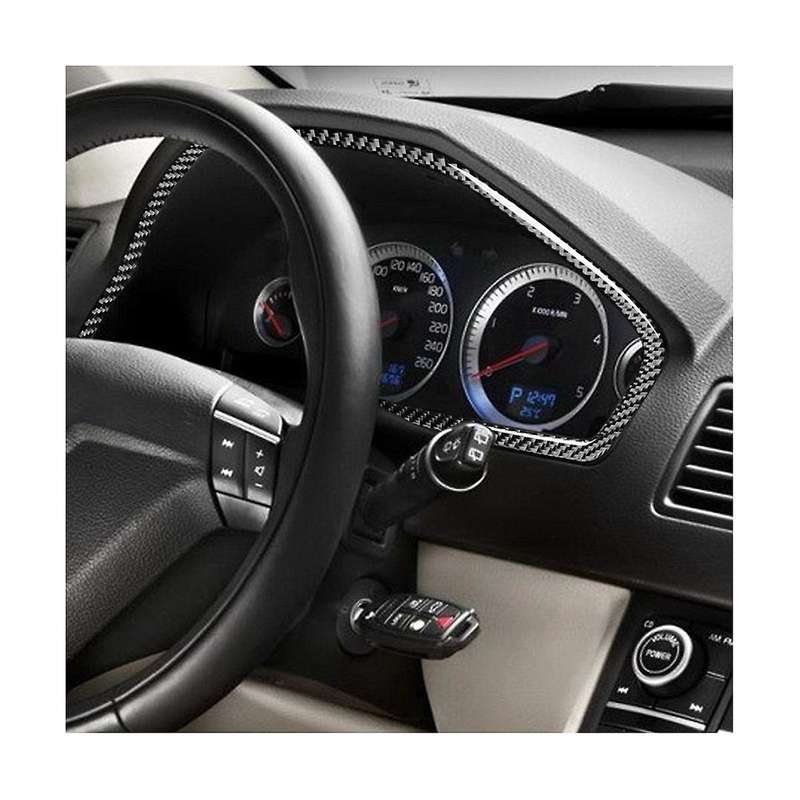 Instrument Meter Speedometer Frame Cover Trim Decorative Sticker Carbon Fiber for Xc90 2003-2014 Ac