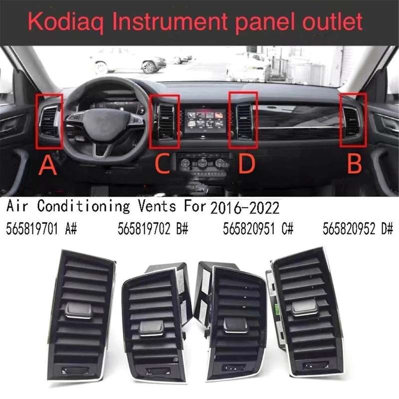 Instrument Panel Left Air Conditioning Outlet Air Conditioning Vents for 2016-2022 565819701 A