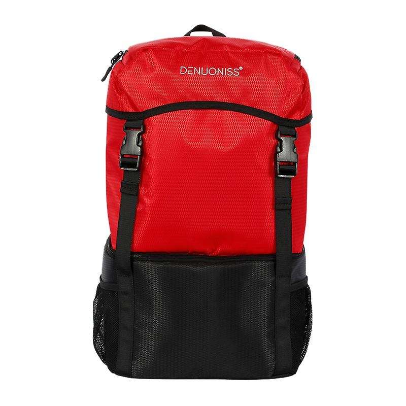 Insulated Cooler Backpack Soft Cooler Bag Bag with for Lunch Picnic Hiking Camping Beach Park Red