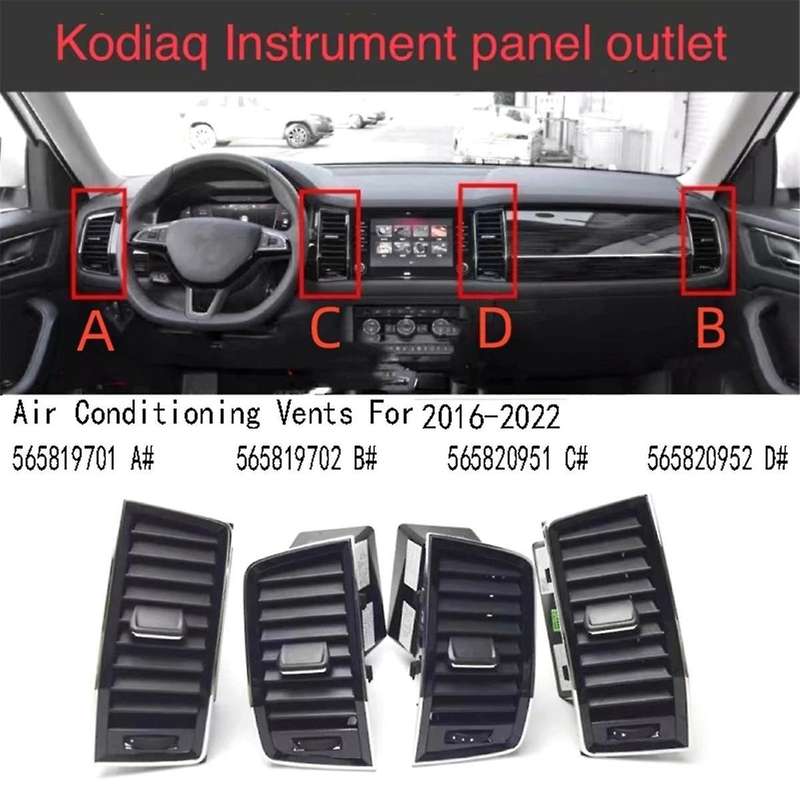 Instrument Panel Right Air Conditioning Outlet Air Conditioning Vents for 2016-2022 565820952 D