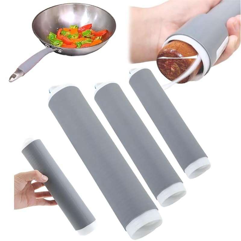 Insulated Silicone Cover for Pot Handle, Upgraded Silicone Hot Handle, Frying Pan Handle Set with A