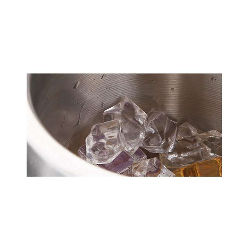 Insulated Ice Bucket with Lid Double Walled Ice Bucket with Ice Tongs Compartment Ice-cube Containe