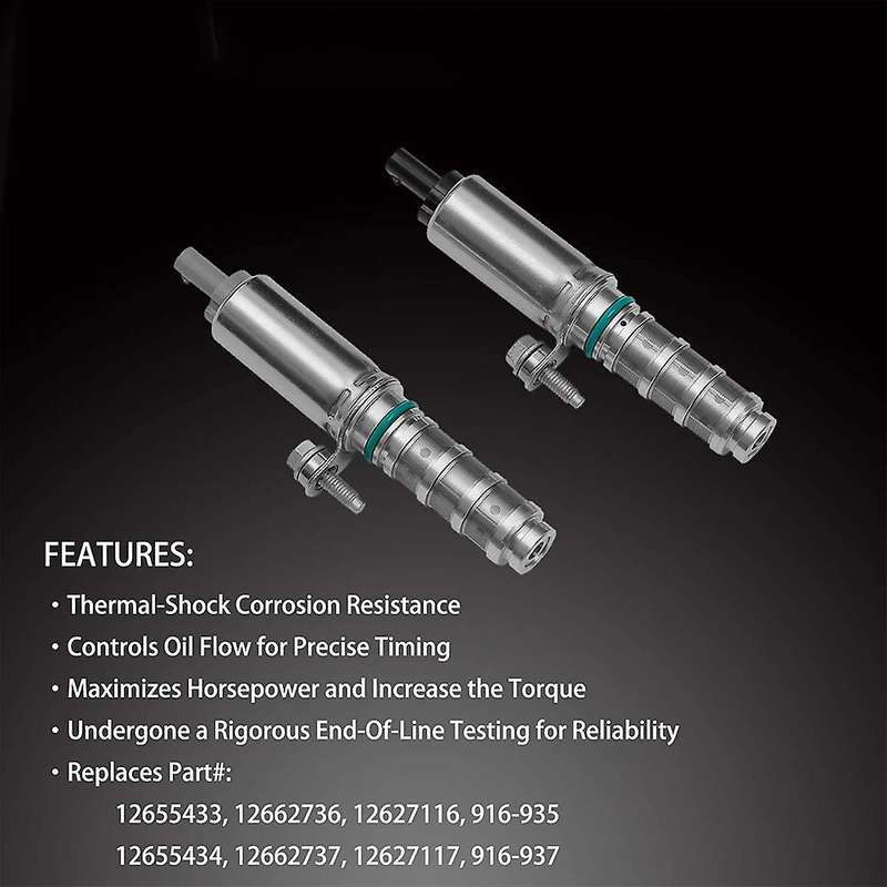 Intake & Exhaust Camshaft Position Actuator VVT Solenoid for 12655433, 12655434