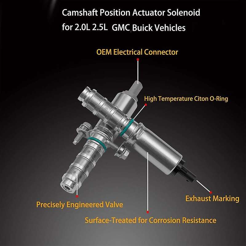 Intake & Exhaust Camshaft Position Actuator VVT Solenoid for 12655433, 12655434