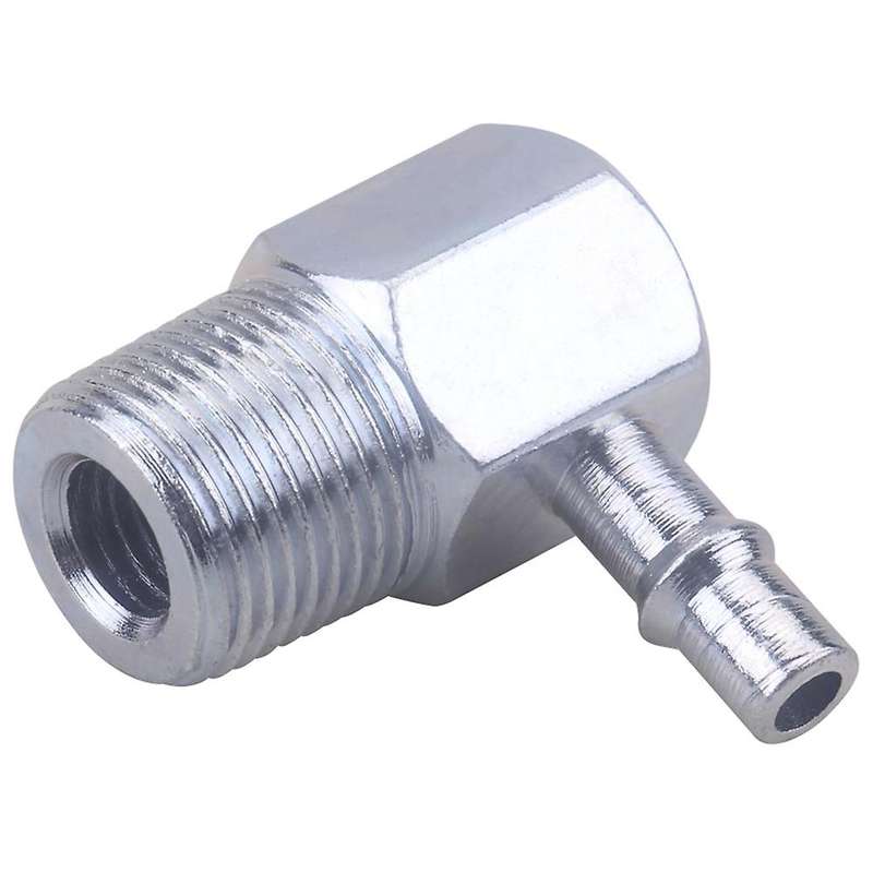 Intake Manifold Vacuum Fitting 90 Degree 3/8 NPT-1/4 Hose Nipple 4535Z New