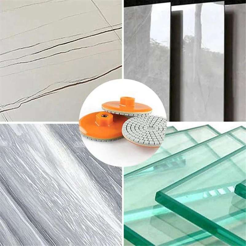 Integrated Stone Trimming and Polishing Disc, for Stone Concrete Marble Floor Grinders or Polisher