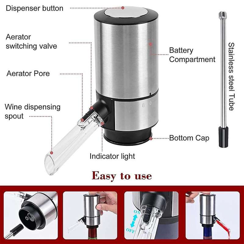 Intelligent Electronic Decanter Red Wine Electric Decanter Automatic Red Wine Decanter Dispenser