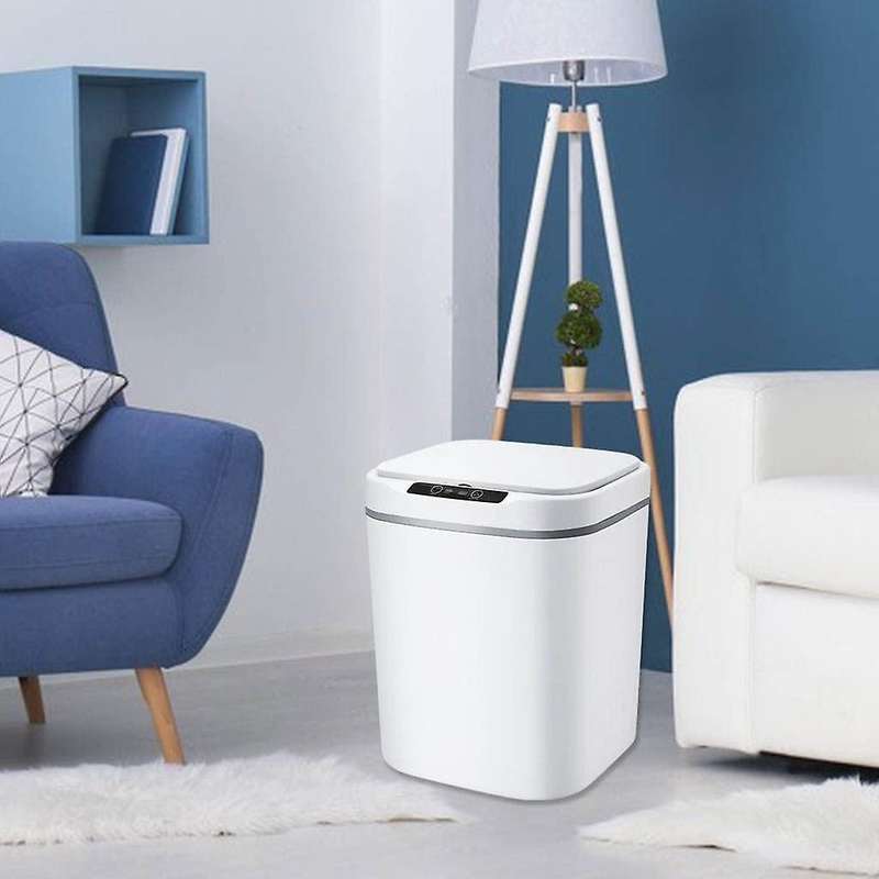 Intelligent Garbage Storage Box Durable Indoor Automatic Touchless Trash Can Blue 18L
