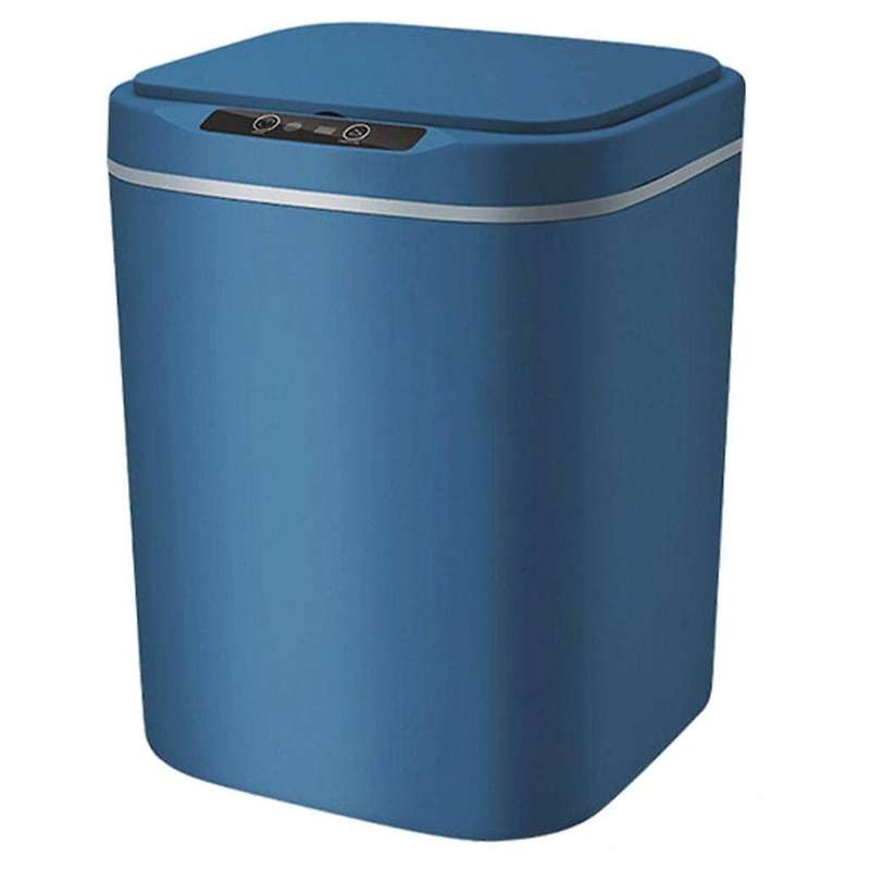 Intelligent Garbage Storage Box Durable Indoor Automatic Touchless Trash Can Blue 18L