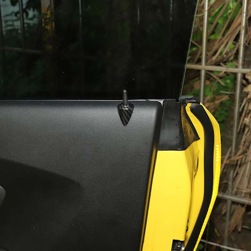 Interior Door Lock Pin Cover Trim Decor ABS for 2012 2013 2014 2015 Car Accessories (Carbon Fiber)