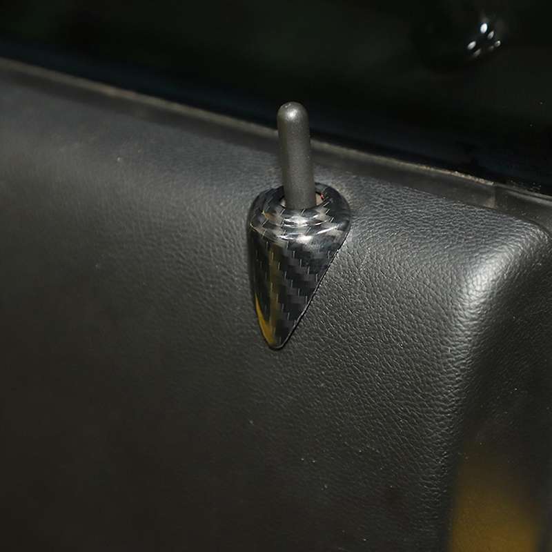 Interior Door Lock Pin Cover Trim Decor ABS for 2012 2013 2014 2015 Car Accessories (Carbon Fiber)