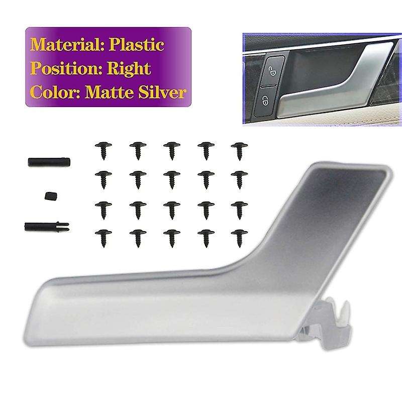 Interior Door Handle Repair Kit Right for X204 -Class W204 C-Class Plastic Matte Silver 2047202663