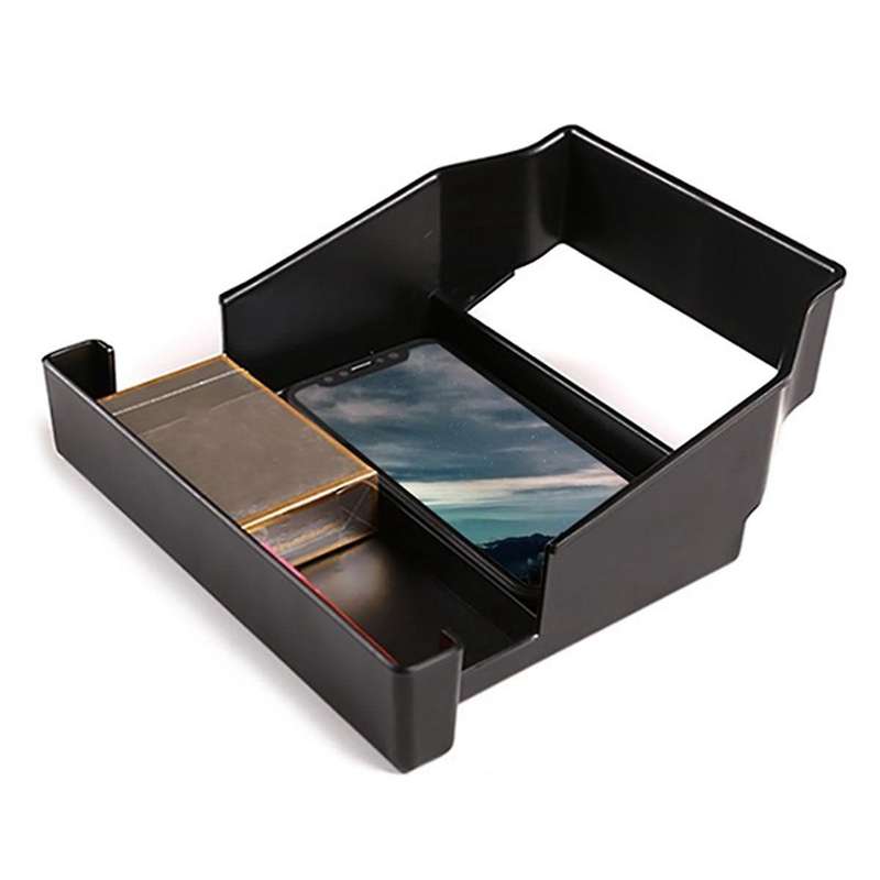 Interior Center Console Storage Box Armrest Box Organizer for Sport 2019-2020