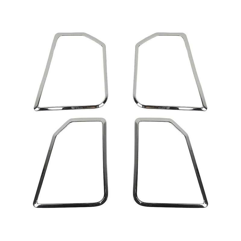Interior Door Speaker Trim Cover Frame ABS Accessories for Ram 1500 2010-2017 (Silver)