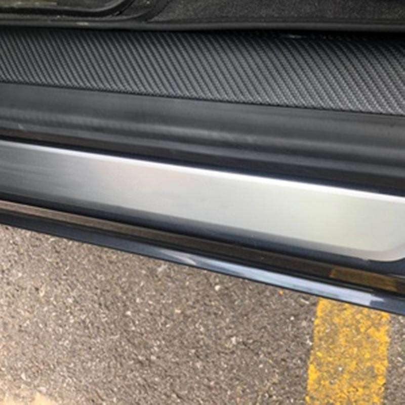 Interior Door Sill Plate Leather Scuff Guard Decoration Welcome Pedal Sticker Conversion Protector T