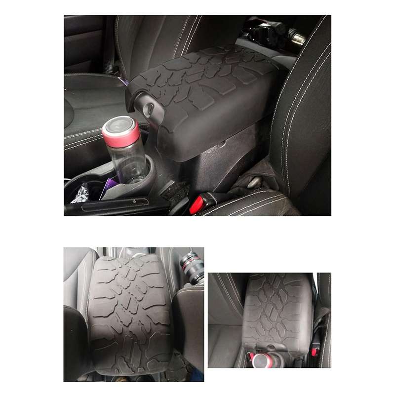 Interior for JK 2012-2017 Tire Tread ArmPad Center Console Cover Armrest Cushion