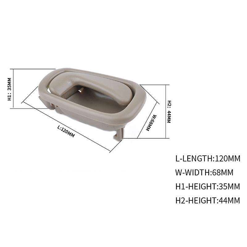 Interior Manual Lock Door Handle 4 Piece for 98-02 and 69206-02050-E0 69205-02050-E0