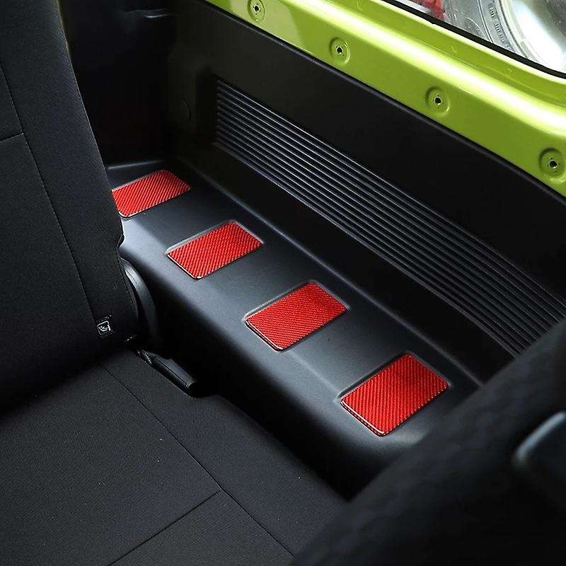 Interior Mouldings Carbon Fiber Car Rear Row Both Sides Decoration Cover Stickers for Jimny 2019+ Bl