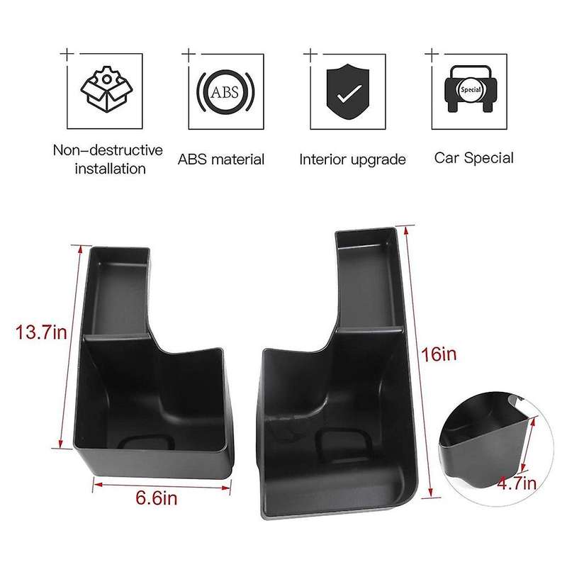 Interior Storage Box Trunk Organizers Cargo Side Tray for Wrangler Jl 2018-2020